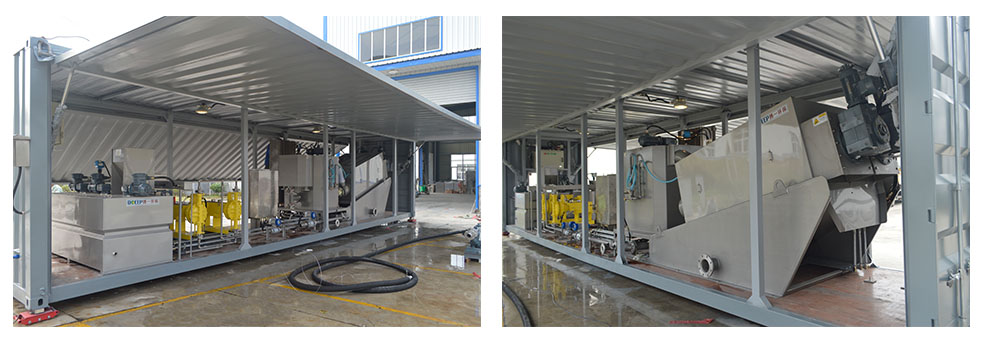 Mobile Portable Wastewater Treatment Plant for Membrane Sludge ...